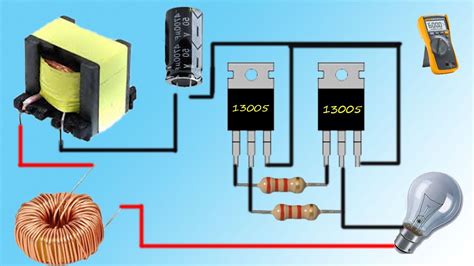 13005 Transistor Projects How To Make Inverter Using 13005 Transistor Simple Transistor Inverter