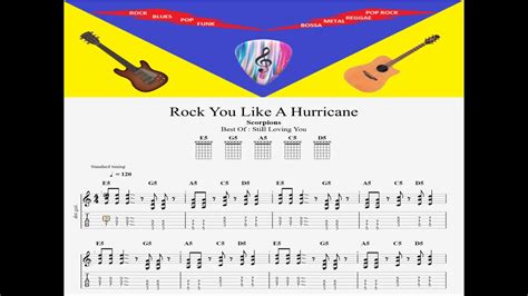 SCORPIONS ROCK YOU LIKE A HURRICANE CHORUS + SOLO GUITAR - YouTube