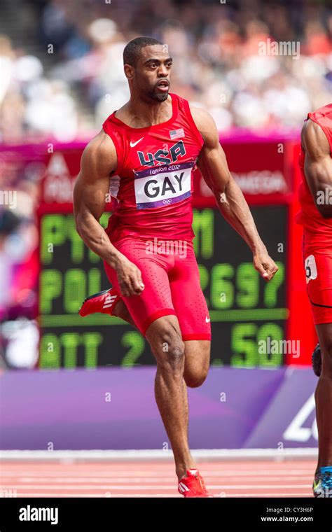 Tyson Gay USA Competing In The Men S M Round At The Olympic Summer Games London