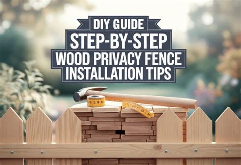 DIY Guide: Step-by-Step Wood Privacy Fence Installation Tips - Bloginger