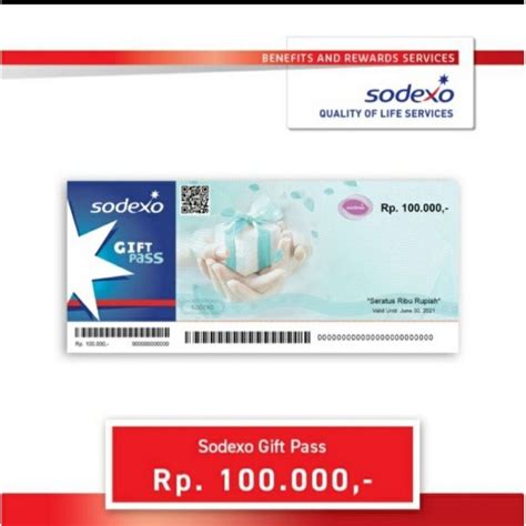 Jual VOUCHER SODEXO 100rb MAP 50 100 Shopee Indonesia