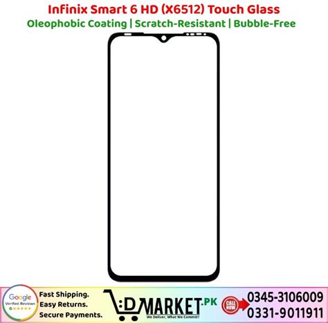 Infinix Smart 6 HD (X6512) Touch Glass Price In Pakistan | Fast+Secure!