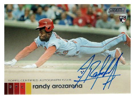 2020 Stadium Club Autographs ARA Randy Arozarena NM MT The Dugout