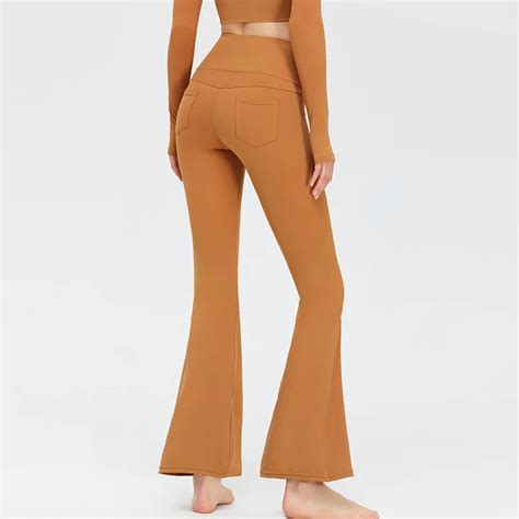 Hot Selling High Quality Nylon Nude Colour Flare Tight High Waisted Hip