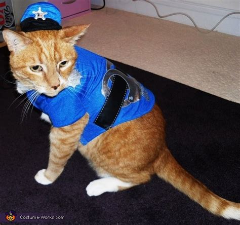 Homemade Cop Costume For Cats Diy Costumes Under 35