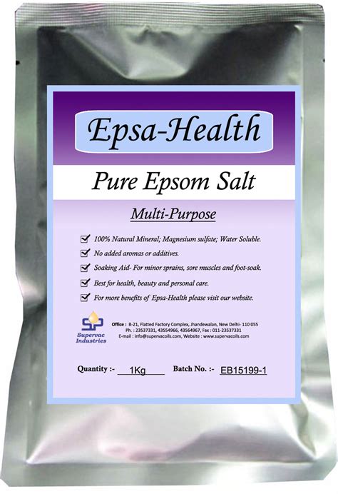 Epsa-Health: Pure Epsom Salt - The Wonder Mineral
