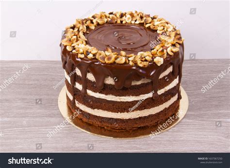 Naked Cake Zebrastriped Layers Chocolate Biscuit Stock Photo 1637367250 Shutterstock