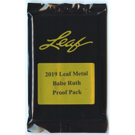 Leaf Metal Babe Ruth Proof Pack Proof Pristine Auction