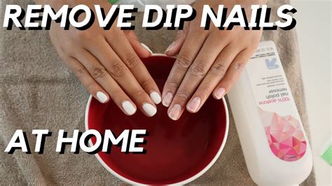 REMOVE DIP GEL NAILS AT HOME IN 15 MINUTES YouTube