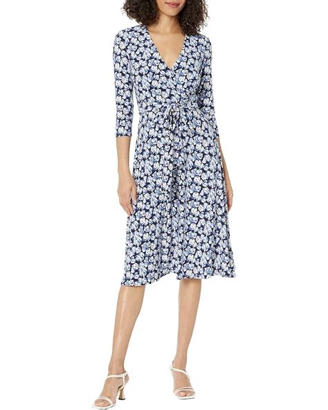 Lauren Ralph Lauren Floral Surplice Jersey Dress