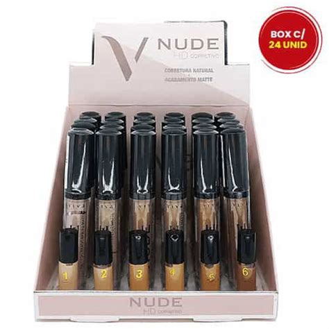 Corretivo L Quido Hd Nude Efeito Matte Vivai Box C Unid Virtual Make