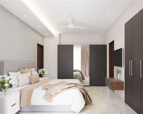 Single Layered Bedroom False Ceiling Livspace