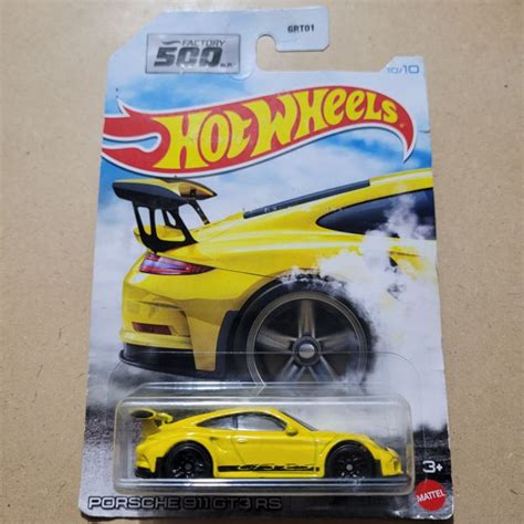 Jual Hot Wheels Kemasan Jelek Porsche Gt Rs Factory Yellow Shopee Indonesia