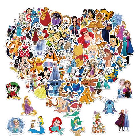 amazoncom pcs kids stickers cartoon characters sticker waterproof