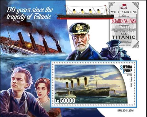 Souvenir Sheet Th Anniversary Of The Titanic Tragedy Sierra Leone