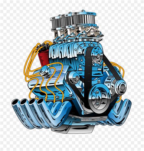 Car Engine Png V Hot Rod Engine Clipart Pinclipart