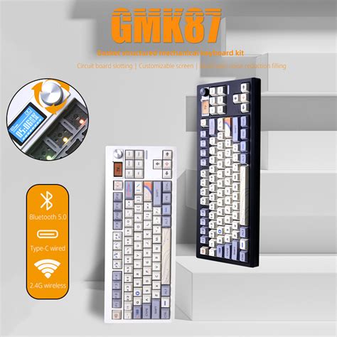 Gmk Qmk Via Custom Wireless Layout Gasket Mode Hot Swappable Mechanical Keyboard Kit