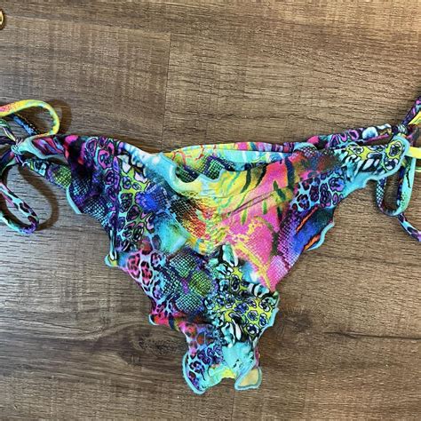 Luli Fama Colorful Bikini Retails For Half Off Depop