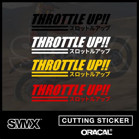 Jual Sticker Stiker Cutting Throttle Up Kanji Shopee Indonesia