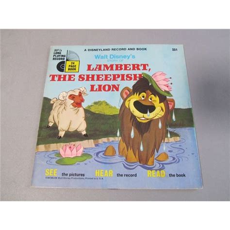 Disney Vinyl Record Book Lambert The Sheepish Lion