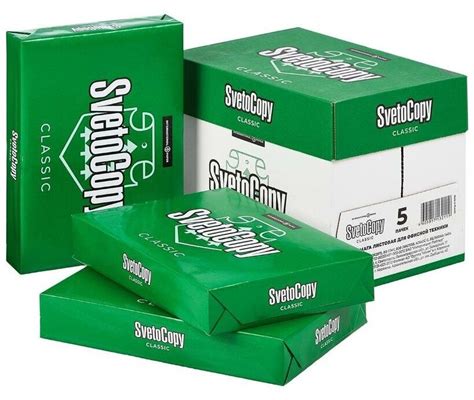 Бумага SvetoCopy Бумага SvetoCopy A4 Classic 80г/м2, 500 л белая ...