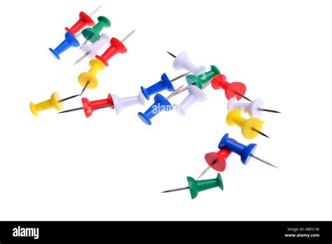 Multi Colored Pins Stock Photo Alamy