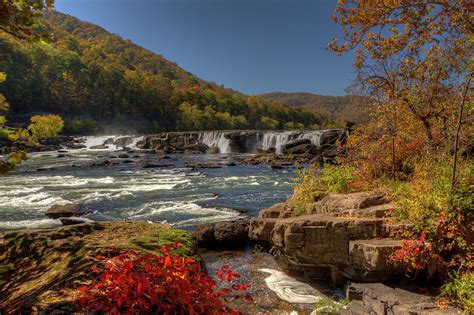 Sandstone Falls - West Virginia Photograph by Doug McPherson - Fine Art ...