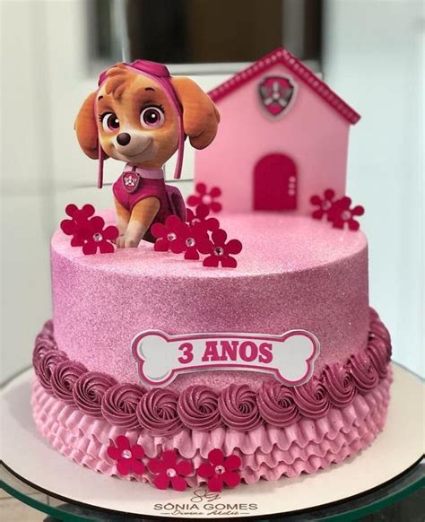 Bolo Patrulha Canina Skye - Bolo Skye da Patrulha Canina | Aniversário paw patrol, Decoraçao ...