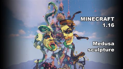 Minecraft sculpture _ medusa - YouTube