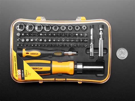 65 Piece Ratchet Screwdriver And Tool Bit Set Id 829 Adafruit Industries Unique And Fun Diy