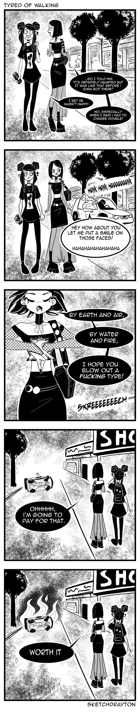 Tyred Walking By Sketchdrayton On Deviantart