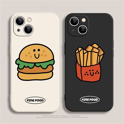Burger Fries Mobile Phone Case Na Angkop Para Sa Infinix Smart Hot Play I Nfc I S Nfc