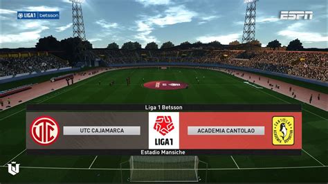 UTC Cajamarca Vs Academia Cantolao Liga 1 Betsson 2023 Pes 2021 YouTube