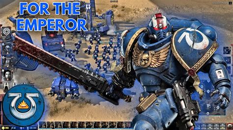 Ultramarines Vs Green Orks Invasion Massive 2v2 Battle Gameplay