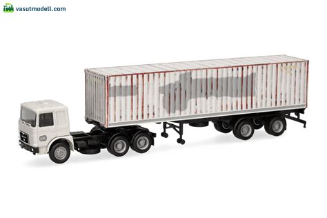 herpa  man  container sattelzug db vasutmodellcom