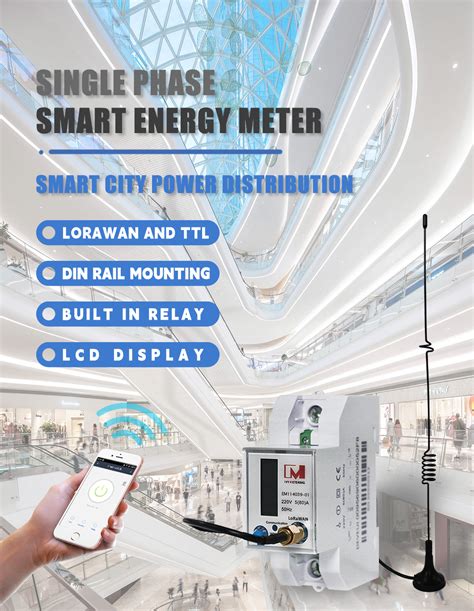 EM114039 01 MID Approval LoRa EU 868 Mhz Single Phase Electric Energy