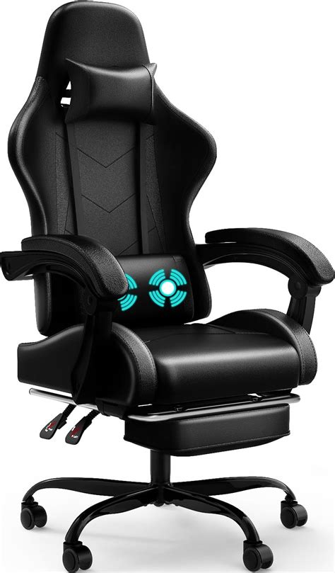 Devoko Silla Gaming Con Masajeador Silla Oficina Con Reposapi S Silla