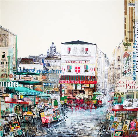 Paris Montmartre Painting By Irina Rumyantseva Pixels