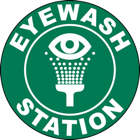 Eye Wash Station Floor Sign Save 10 Instantly