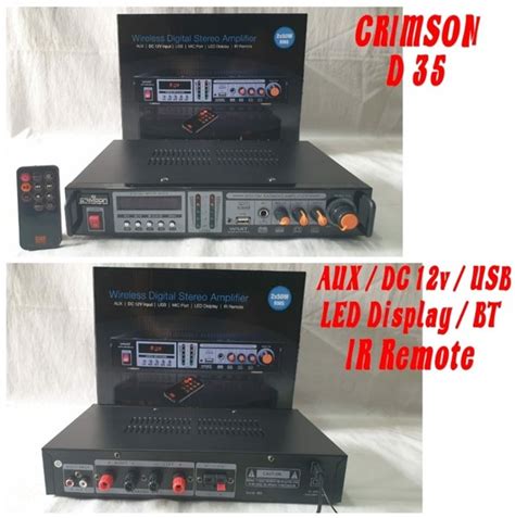 Jual Power Amplifier Crimson D35 Usb Sd Bluetooth Dan Radio Di Lapak