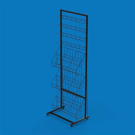 Стеллаж «Ева-60» для колготок 3 корзины и 4 секции одинарных крючков ...