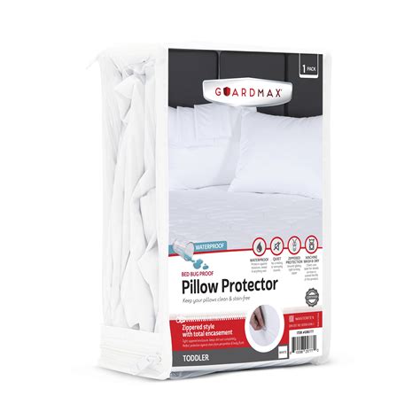 Guardmax Premium Terry Cotton Pillow Protector with Zipper Toddler Size