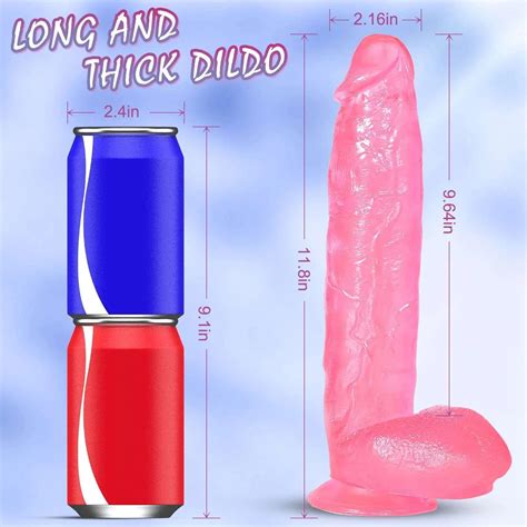 Realistic Huge Dildo Inch With Strong Thick Suction Cup Sex Toy