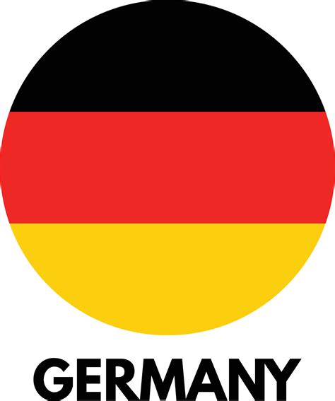 Round Germany flag icon vector isolated on white background , Germany