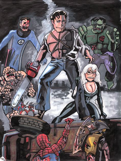 Evil Dead Marvel Zombies By Didism On Deviantart