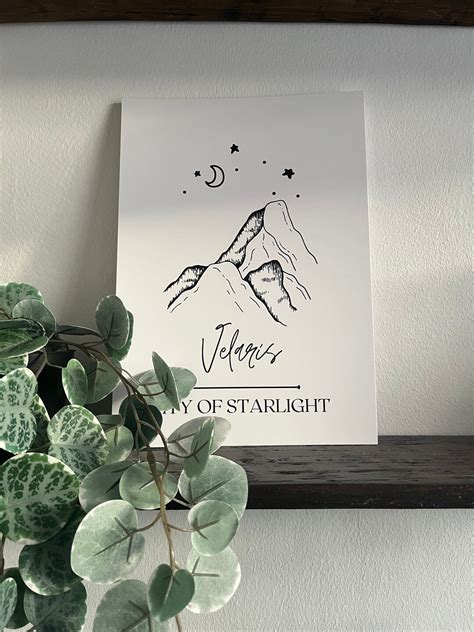 Official Velaris Acotar Wall Art Acotar Merch Sarah J Maas Acotar