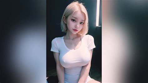 SUPER HOT AI GIRLS SEE THROUGH WHITE TOPS
