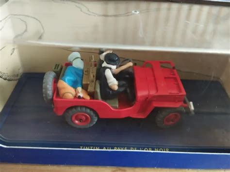 Voiture Herg Moulinsart La Jeep Rouge De Tintin Au Pays De L Or Noir