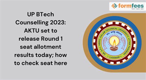 Up Btech Counselling 2023 Aktu Set To Release Round 1 Seat Allotment