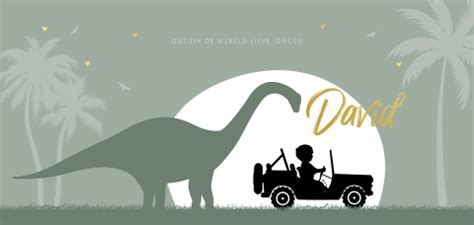 Nude Silhouet Geboortekaartje Jongen En Paard Onder Boom In Foliedruk